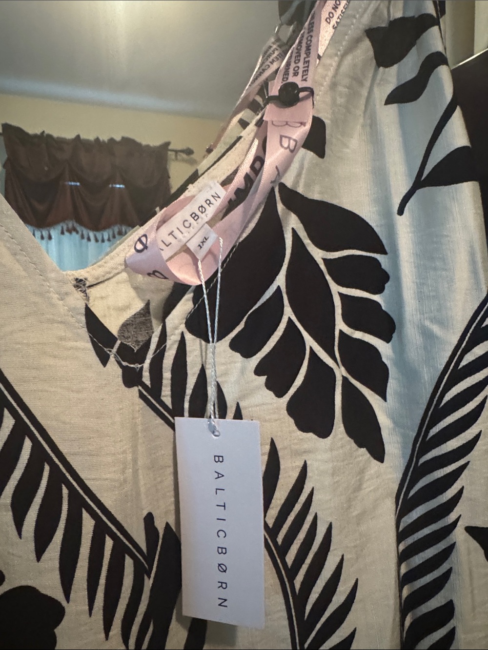 Baltic Born Sofía Maxi Dress | Ivory + Black - 1XL maxi dress - Picture 6 of 7